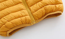 Load image into Gallery viewer, CECORC Winter Coats for Kids with Hoods (Padded) Light Puffer Jacket for Outdoor Warmth, Travel, Snow Play | Girls, Boys | Baby, Infants, Toddlers, 6-12 Months, Ginger
