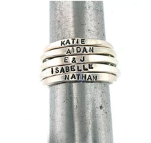Load image into Gallery viewer, Teeny Tiny Stacking Sterling Silver Ring By Hannah Design Personalized Ring *shipping daily!*
