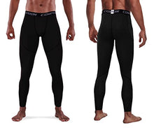 Load image into Gallery viewer, Milin Naco Men's Compression Pants, Cool Dry Baselayer Running Sports Tights with Pocket, Pack of 3-Camo Black/Black/Athletic Black-Large
