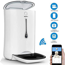 Load image into Gallery viewer, WOPET SmartFeeder,Automatic Pet Dog and Cat Feeder,6-Meal Auto Pet Feeder with Timer Programmable,HD Camera for Voice and Video Recording,Wi-Fi Enabled App for iPhone and Android
