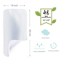 Load image into Gallery viewer, HIPHOP PANDA Bamboo Burp Cloths - Thickening 2 Layer Ultra Absorbent Burping Cloth for Baby Boys and Girls, Newborn Essentials Towel - Milk Spit Up Rags - Burpy Bib for Unisex - White （4-Pack）
