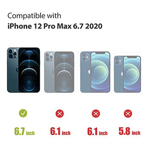 Ezavan Designed for iPhone 12 Pro Max Phone Case, [Military Grade Drop Tested] Heavy-Duty Shockproof Tough Rugged Protective Cover Case for iPhone 12 Pro Max 6.7 Inch 2020 Release (Pink)