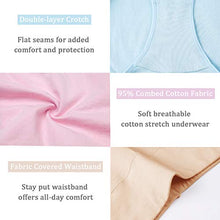 Load image into Gallery viewer, wirarpa Women&#39;s Cotton Underwear High Waisted Full Briefs Ladies Comfortable No Muffin Top Panties 4 Pack Size 6, Medium
