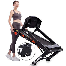Load image into Gallery viewer, ECHANFIT Folding Treadmill Home Electric Motorized Running Machine with 17&#39;&#39;Wide Tread Belt LCD Display 15 Preset Programs 8.5 MPH Max Speed and Cup Holder Easy Assembly
