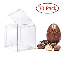 Load image into Gallery viewer, LOKQING 30 Pcs Candy Apple Box with Hole Top,4 x 4 x 4 INCH Plastic Gift Boxes for Caramel Apples Pops Cookies Cocoa Bombs Chocolate Easter Eggs
