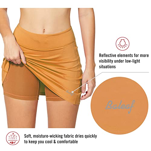 Load image into Gallery viewer, BALEAF Women's Athletic Skorts Lightweight Active Skirts with Shorts Pockets Running Tennis Golf Workout Sports Mint Cream Size M