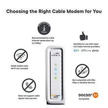 Load image into Gallery viewer, ARRIS SURFboard SB8200 DOCSIS 3.1 Gigabit Cable Modem | Approved for Cox, Xfinity, Spectrum &amp; others | White , Max Internet Speed Plan 1000 Mbps
