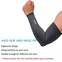 Load image into Gallery viewer, Aegend UV Protection Cooling Arm Sleeves for Men Women, Sun Sleeves to Cover Arm for Cycling, Outdoor Sports, Gray, Large
