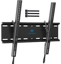 Load image into Gallery viewer, Tilting TV Wall Mount Bracket Low Profile for Most 23-55 Inch LED, LCD, OLED, Plasma Flat Screen TVs with VESA 400x400mm Weight up to 115lbs by PERLESMITH, Black
