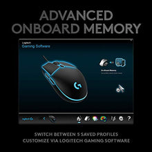 Load image into Gallery viewer, Logitech G PRO Hero Wired Gaming Mouse, 12000 DPI, RGB Lightning, Ultra Lightweight, 6 Programmable Buttons, On-Board Memory, Compatible with PC/Mac - Black

