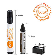 Load image into Gallery viewer, Katzco Furniture Repair Kit Wood Markers - Set of 13 - Markers and Wax Sticks with Sharpener - for Stains, Scratches, Floors, Tables, Desks, Carpenters, Bedposts, Touch-Ups, Cover-Ups, Molding Repair
