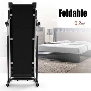 asdfg Folding Treadmil,Mechanical Treadmill Walking, Jogging Machine Folding Shock Running Home Gym Workout Fitness Under Desk Treadmills 160kg