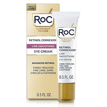 Load image into Gallery viewer, RoC Retinol Correxion Under Eye Cream for Dark Circles &amp; Puffiness, Daily Wrinkle Cream, Anti Aging Line Smoothing Skin Care Treatment, 0.5 oz (Packaging May Vary)

