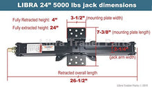 Load image into Gallery viewer, Set 4 Libra 24&quot; 5000lbs RV Trailer Stabilizer Leveling Scissor Jacks w/ Dual Power Drill sockets &amp; mounting Hardware Set
