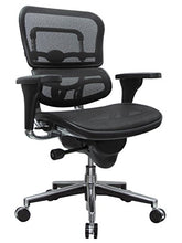 Load image into Gallery viewer, Eurotech Seating Ergohuman Mid Back Mesh Swivel Chair, Black
