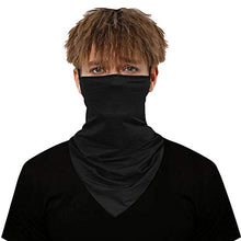 Load image into Gallery viewer, Face Mask Neck Gaiters,WXXM Adjustable Neck Gaiter Seamless Bandanas Face Mask, Neck Gaiter Scarf Earloop Lightweight Soft Quick-Dry Breathable Bandanas Face Cover for Festivals Raves Riding Outdoors
