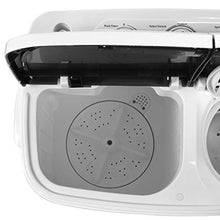 Load image into Gallery viewer, SUPER DEAL Portable Compact Mini Twin Tub Washing Machine w/Wash and Spin Cycle, Built-in Gravity Drain, 13lbs Capacity For Camping, Apartments, Dorms, College Rooms, RV’s, Delicates and more
