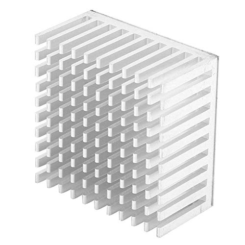 5PCS Cooler Fin Heatsink Module, Aluminum Heat Sink Cooling Fin Radiator Cooler Fin for Fan PCB Board for High Power LED Amplifier Transistor 40 x 20 x 40mm (Silver)