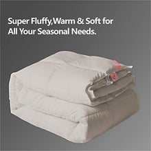Load image into Gallery viewer, Maple Down Comforter King Size Duvet Insert, Down Alternative Comforter Quilted with Corner Tabs for All Season, Soft &amp; Breathable Brushed Microfiber Machine Washable (Light Brown, 106’’ 90’’)
