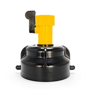 Camco Sewer Hose Rinser With Power Jet Cleaning Action and Shut-Off Valve- Clean Out RV Sewer Hoses With Any Standard Water Hose Connection (39533) , Black