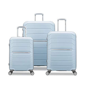Samsonite Freeform Hardside Expandable with Double Spinner Wheels, Carry-On 21-Inch, Powder Blue