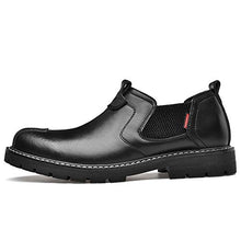 Load image into Gallery viewer, DZUJY Men's Oxfords Shoes for Men Casual Dress Mens Boots Loafers Leather Formal Man Shoe Chelsea Fashion Black Size 11.5 Cowhide Work Male
