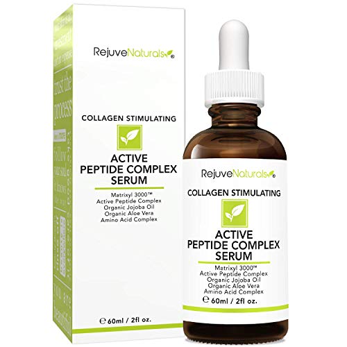 Load image into Gallery viewer, Peptide Complex Serum with Matrixyl 3000 (2 oz, Double-Sized) Minimizes Look of Fine Lines & Deep Wrinkles, Crow's Feet, Crepey Skin. Lightweight Anti Aging Moisturizer for Face & Neck