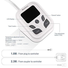 Load image into Gallery viewer, Heated Mattress Pad Underblanket Dual Controller for 2 Users Soft Flannel 10 Heating Levels &amp; 9 Timer Settings Fast Heating, Queen
