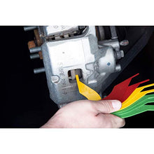 Load image into Gallery viewer, BSBMIEQM Brake Lining Thickness Gauge, Car Automotive Brake Pad Measuring Ruler Tool, Measure Disc and Drum Brake Pads Feeler Gauge, Color-Coded，SAE &amp; Metric，Durable Steel Brake Rotor Gauge
