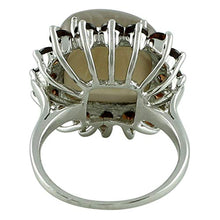 Load image into Gallery viewer, Carillon Certified Chocolate Moonstone Natural Gemstone Cushion Shape Engagement Ring 14K White Gold Jewelry For Women for Men
