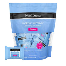 Load image into Gallery viewer, Neutrogena Makeup Remover Facial Cleansing Towelette Singles, Daily Face Wipes to Remove Dirt, Oil, Makeup &amp; Waterproof Mascara, Gentle, Alcohol-Free, Individually Wrapped, 20 ct
