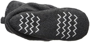 Hudson Baby Unisex Cozy Fleece Booties, Dark Gray, 6-12 Months