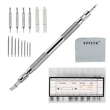 Load image into Gallery viewer, EFIXTK Spring Bar Tool Set with Extra 6 Tips Pins for Watch Wrist Bands Strap Removal Repair Fix Kit,72PCS Extra Watch Pins
