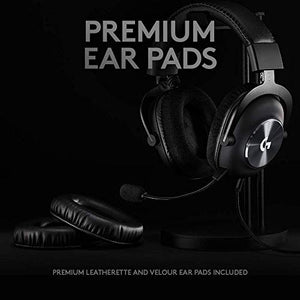 Logitech G PRO X Gaming Headset (2nd Generation) with Blue Voice, DTS Headphone 7.1 and 50 mm PRO-G Drivers, for PC, Xbox One, Xbox Series X|S,PS5,PS4, Nintendo Switch, Black (Renewed)