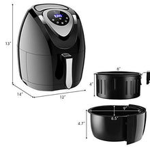 Load image into Gallery viewer, Costzon 7-In-1 Air Fryer, 3.4 Quart 1400W, Healthy Oil Free Cooking, Electric Deep Cooker with LCD Touch, Temperature and Time Control, Dishwasher, Detachable Basket Handle, UL Certified
