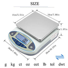 Load image into Gallery viewer, CGOLDENWALL Lab Scale 10kgx0.1g Digital Precision Scale Electronic Balance Laboratory Weighing Industrial Scale Kitchen Counting Scale Scientific Scale Calibrated (10kg, 0.1g)
