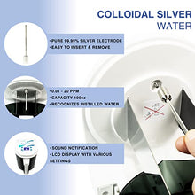 Load image into Gallery viewer, WaterAg | 3 in 1 Water Ionizer | Alkaline Water Machine Pitcher PH 2.4-11, up to -1000mV ORP | Colloidal Silver Generator Kit 0-20 PPM, Silver Rods 9999 Pure | Acidic Water
