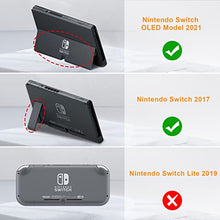 Load image into Gallery viewer, Fintie Carrying Case for Nintendo Switch OLED Model 2021/Switch 2017, [Shockproof] Hard Shell Protective Cover Travel Bag w/10 Game Card Slots for Switch Console Joy-Con &amp; Accessories, Marble Tiles

