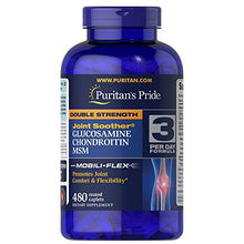 Load image into Gallery viewer, Puritans Pride Double Strength Glucosamine, Chondroitin and Msm Joint Soother, 480 Count
