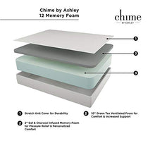 Load image into Gallery viewer, Ashley Furniture Signature Design - 12 Inch Chime Express Memory Foam Mattress - Bed in a Box - Queen - Firm Comfort Level - White
