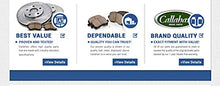 Load image into Gallery viewer, Callahan CDS02684 FRONT 305.05mm D/S 5 Lug [2] Rotors + Ceramic Brake Pads + Clips [ fit Ford Lincoln Mercury ]
