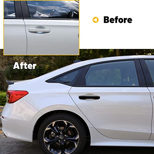 Load image into Gallery viewer, Thenice for Honda Civic 2022 Door Handle Cover Exterior Decoration for 11th Gen Civic Sedan Hatchback with Auto Lock -Black