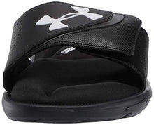 Load image into Gallery viewer, Under Armour Men's Ignite VI SL Slide Sandal, Black (003)/Black, 14 M US
