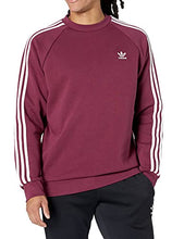 Load image into Gallery viewer, adidas Originals Men's Adicolor Classics 3-Stripes Crew Sweatshirt, Victory Crimson, Medium
