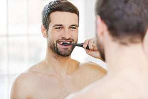 AquaSonic Black Series Ultra Whitening Toothbrush - 8 DuPont Brush Heads & Travel Case Included - Ultra Sonic 40,000 VPM Motor & Wireless Charging - 4 Modes w Smart Timer - Modern Electric Toothbrush