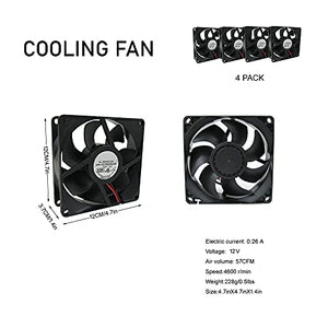 Zuajiter 68 Gpu Mining Rig Frame with 4pcs Fan, Miner Mining Rig Case Rack Steel Open Air Pc Computer Case for Currency Bitcoin Crypto Coin ETHETCZEC Mining Accessories Tools, black