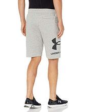 Load image into Gallery viewer, Under Armour Men's Rival Fleece Big Logo Shorts , Mod Gray Light Heather (011)/Black , Medium
