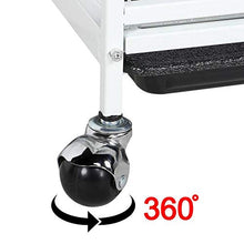 Load image into Gallery viewer, YAHEETECH Multi Levels Rolling Large Ribbit Bunny Cage - 52-inch Pet Ferret Chinchilla Squirrels Cage Small Animals Hutch w/ 3 Front Doors/Bowl/Water Bottle White
