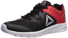 Load image into Gallery viewer, Reebok Baby-Boy's Rush Runner Running Shoe, Black/Red/Silver, 4.5 M US Toddler
