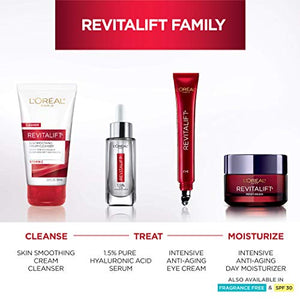 L'Oreal Paris Skincare Revitalift Triple Power Anti-Aging Eye Cream, Under Eye Treatment, with Pro Retinol, Hyaluronic Acid & Vitamin C to reduce wrinkles, de-puff and brighten skin, 0.5 fl. oz.